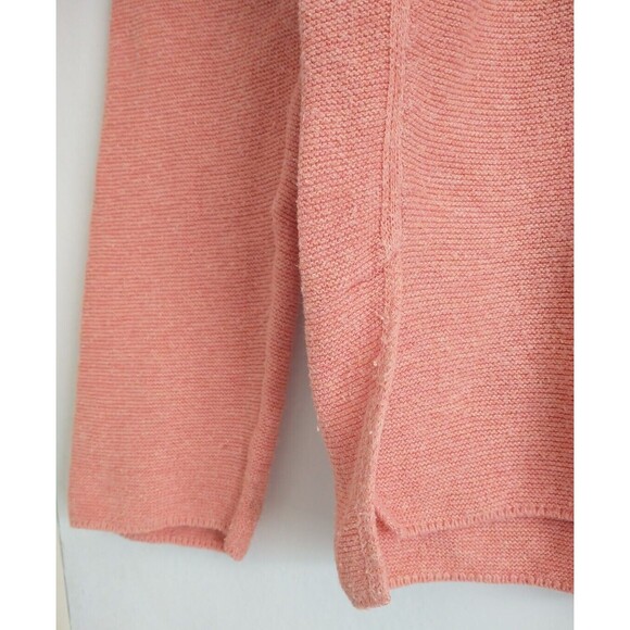 J. Jill Sweater Tunic PXS PM* Petite Coral Cotton Long Sleeve Knit Boxy Oversize - Picture 2 of 7